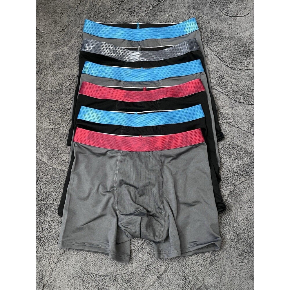 New 6 Pack Hanes Boys Boxer Brief Underwear Size Medium